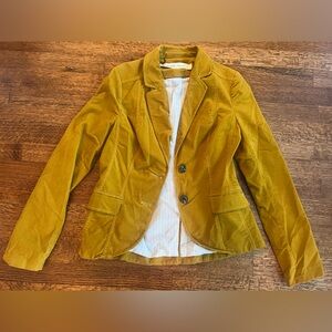 Daughters of the Liberation size 4 mustard velveteen blazer